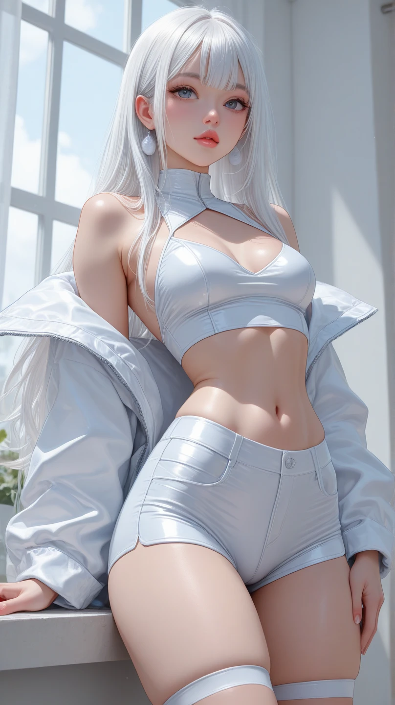 Turn it into reality, a cartoon image of a woman in a white bikini and white blouse, Ross Draws 1. 0, :: rossdraws, cushart krenz arte chave feminino, Ross Draws 2. 5, Ross Draws 2. 0, Guweiz, ross tran style, wlop rossdraws, rossdraws sakimimichan, girl of the zodiac knights, pintura digital rossdraws