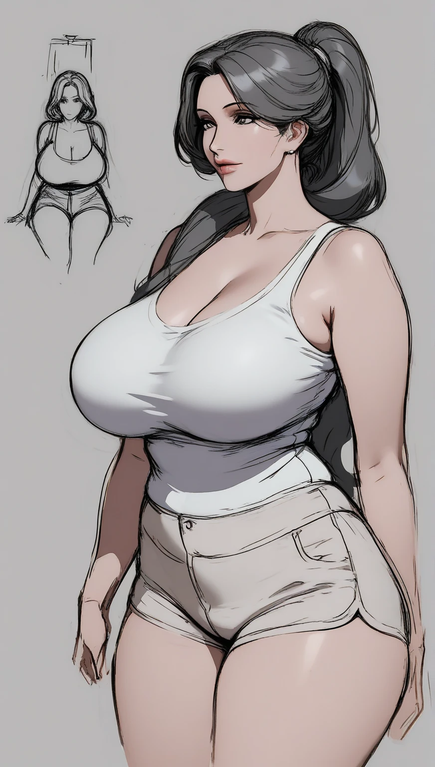 ((masterpiece)),(((best quality))),((character design sheet)),((rough sketch)),((vulgar)),thick thighs,african girl,((between breasts)),pussy juice,((wearing an Wet sexual nurse uniforms and nurse cap)),shirt harf lift,milking