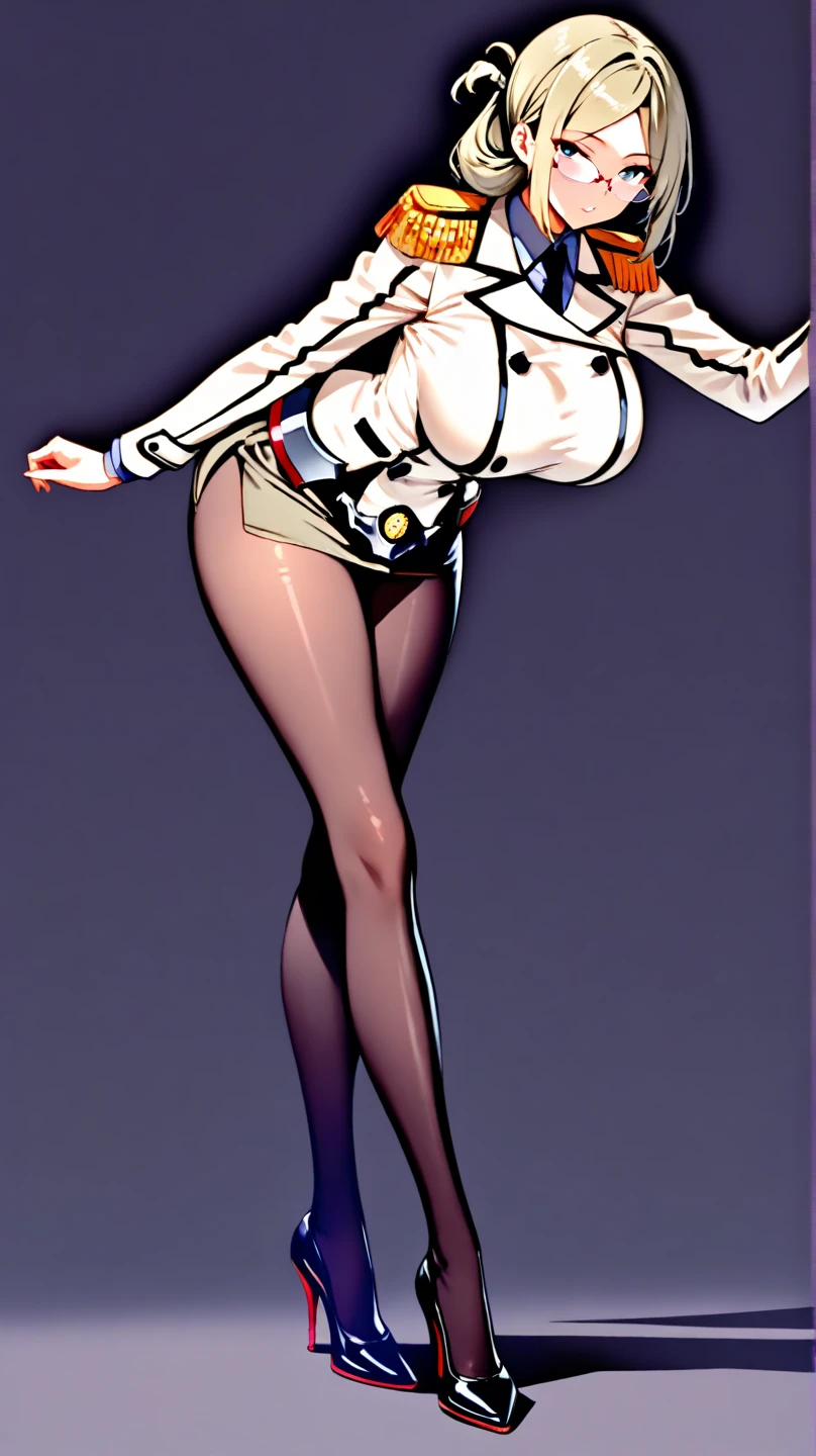 Sexy latex 4k scientist woman