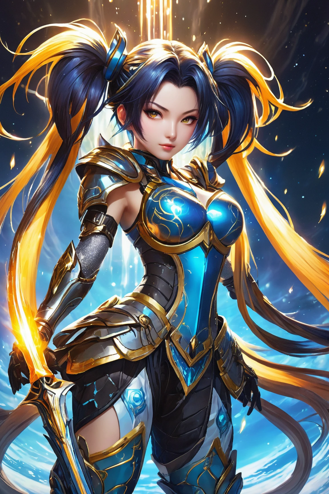 East Asian original art character design,1girl,Solo,full body,big breasts,Supergirl costume dress,add_detail,game character,gradient background,best quality,ultra-detailed,realistic,photorealistic,portrait,vibrant colors,stunning lighting