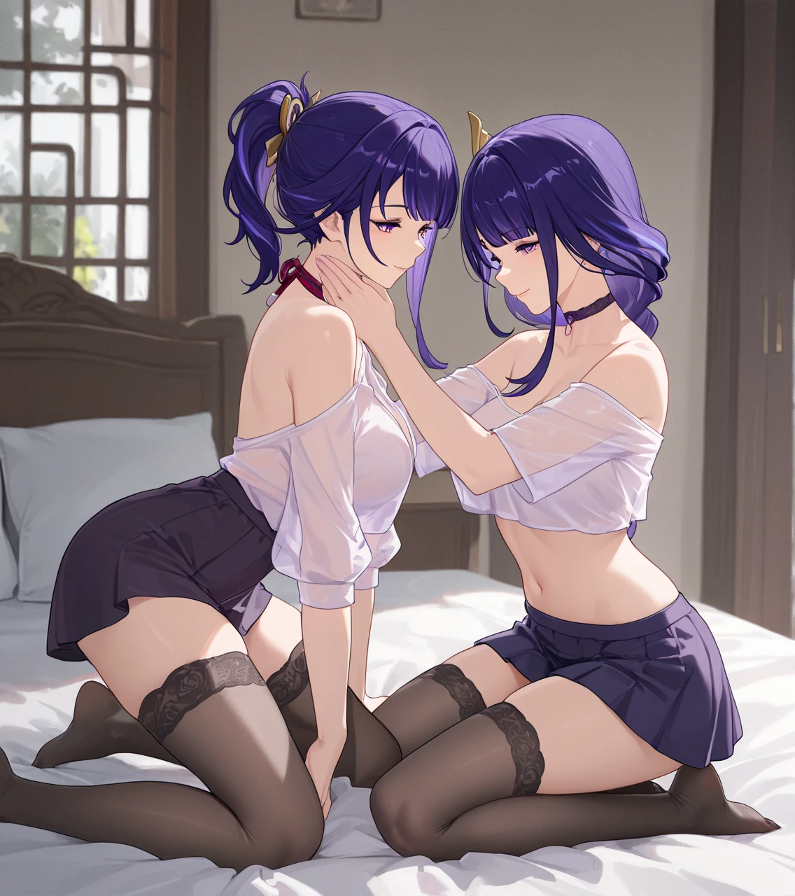 Browsing Caution,1 girl with side ponytail,Kanao Tsuyuri,Sweat,White Breath,Demon slayer,sinobu kotyo,Futanari,Sleep on your back,room,((Big Breasts)),Side view,Missionary sex,Ahegao,((((Description of body shaking)))),,Large areola,