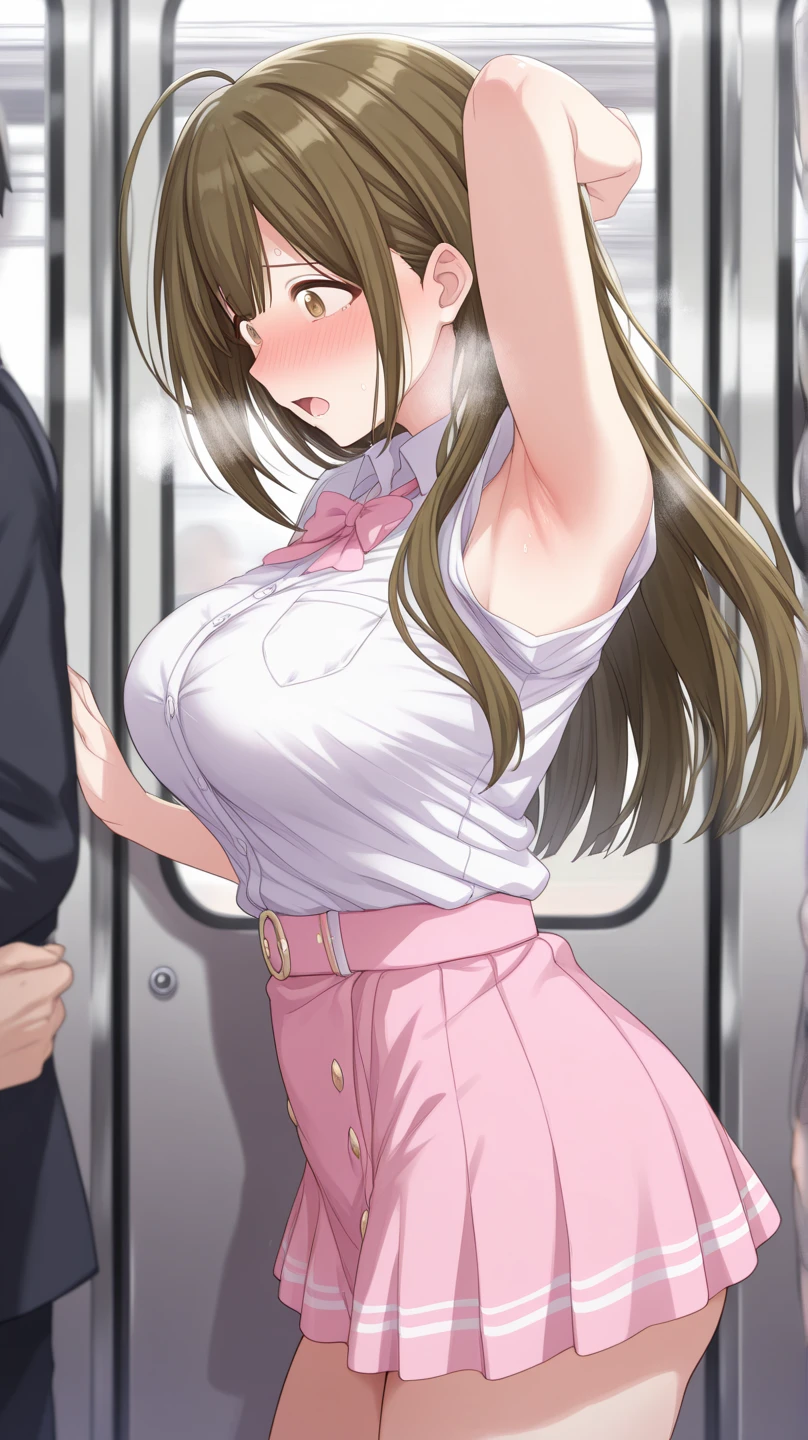 Multiple penises,Slender and sexy woman,,deep throat ,Black thigh-high boots,Jeans Shorts,in the train,Molester,Multiple men,A man grabs a woman's arm,Put your hands behind your back,penis,rape,Sex,,Creampie,semen,profile,バックSex,