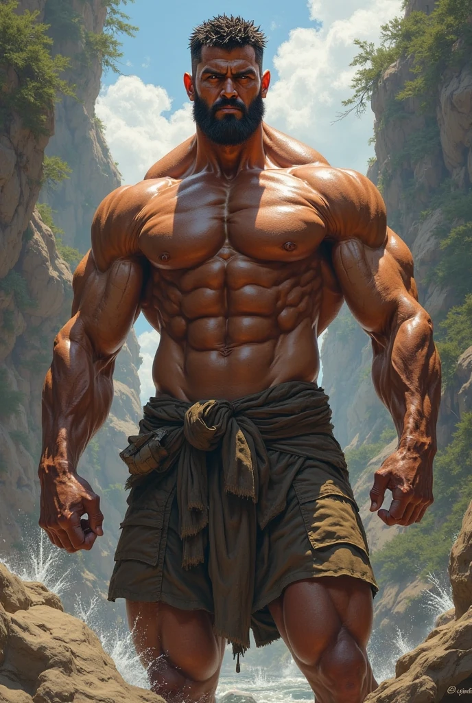 Naked black man 