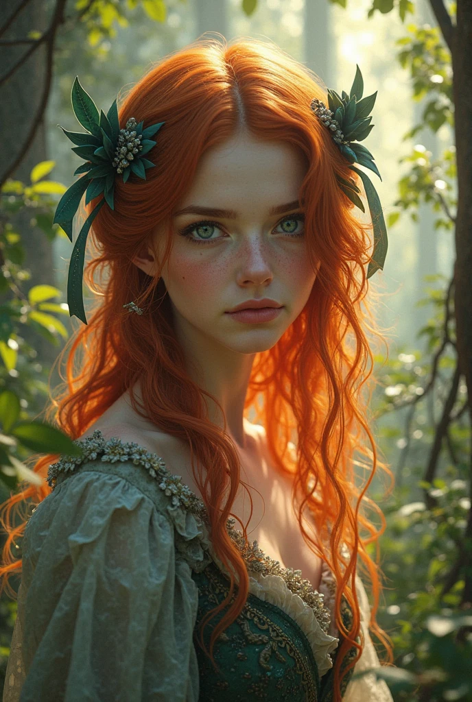 (Ultra Realistic:1.0),32k,(Masterpiece:1.0),(High Detailed Skin:1.0),( High Quality:1.0),
(Detailed Realistic Background:1.3),
(Official Art, Beautiful and Aesthetic:1.2),
(Realistic Lighting:1.0),
(cute, petite:1.0),
(Slender:1.0),1girl,Ginger hair, green eyes,
(sfw:1.0),
she's carefully investigating an ancient celtic stone circle, Engraved with ancient carvings, with a grand 4 leaf clover design highlighted with shining emeralds,
Thoughtful look,
by Elliott Erwitt,
<lora:MJ52:0.8>