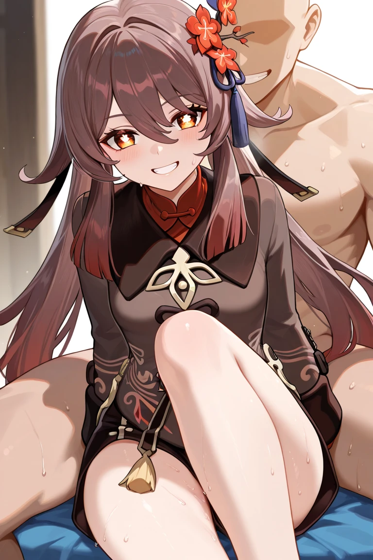 Highest quality, High resolution, (Full nudity:1.3),Fly Hearts, One Girl, , shibari, Very detailed、Sweaty、From below、Spread your legs wide、mountains