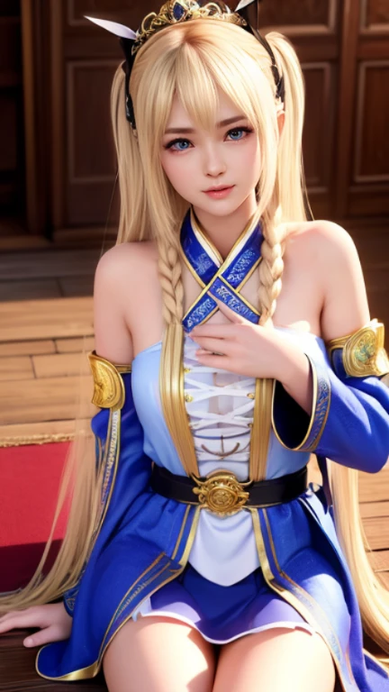 Anime, Jepang, 1 girl, beautiful, 8k Quality,holding big breasts