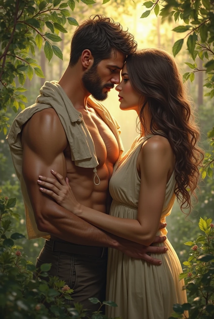 sexy couple, short haired girl and tall boy