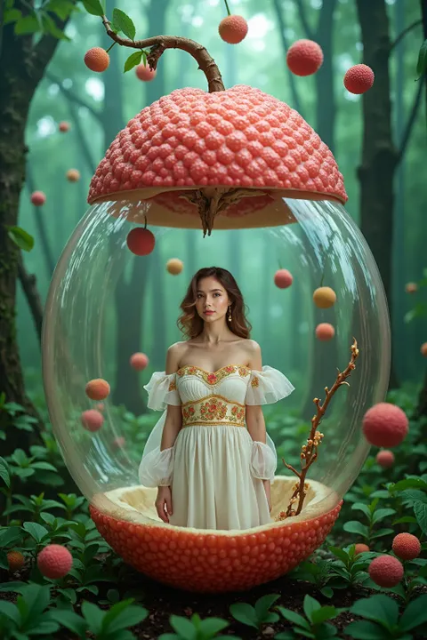 In the lychee glass house