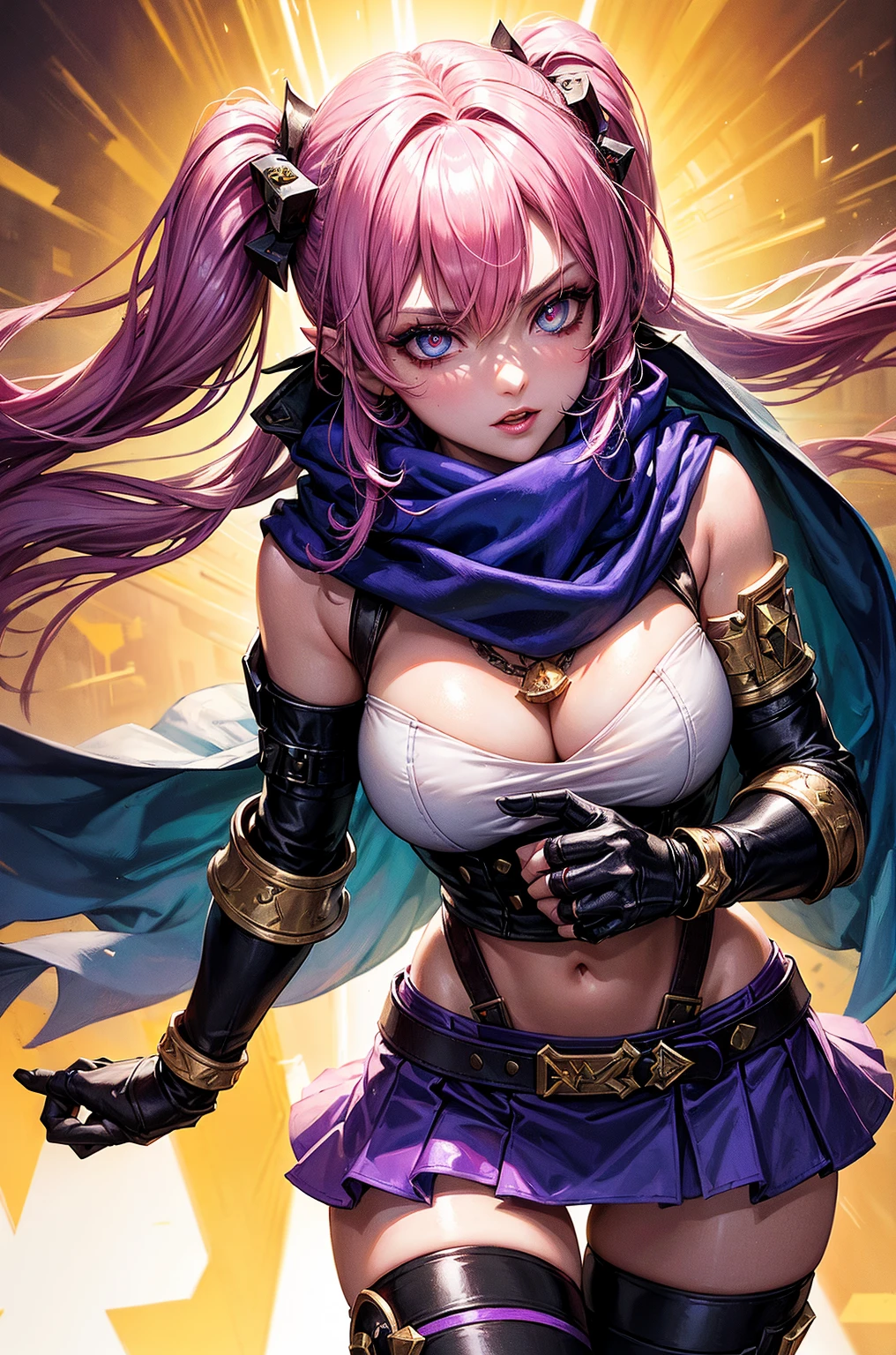 steampunk style, best quality,ultra-detailed,busty Malaysian woman:1.1,energetic,athletic,hijab,huge breasts,small field scientists outfit,investigates a forgotten gateway of time and space, ruins of Atlantis, adventur, danger, seduction, portrait,sharp focus,vivid colors,warm color tone,lens flare,studio lighting