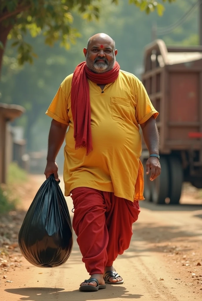 Man, Indian, Fat, Chubby, 50 year old, shirtless, take off shirt, wearing a clear color raincoat, wet, stained, working, painter, abandoned building in slum, night time, sharp picture, beautiful light.