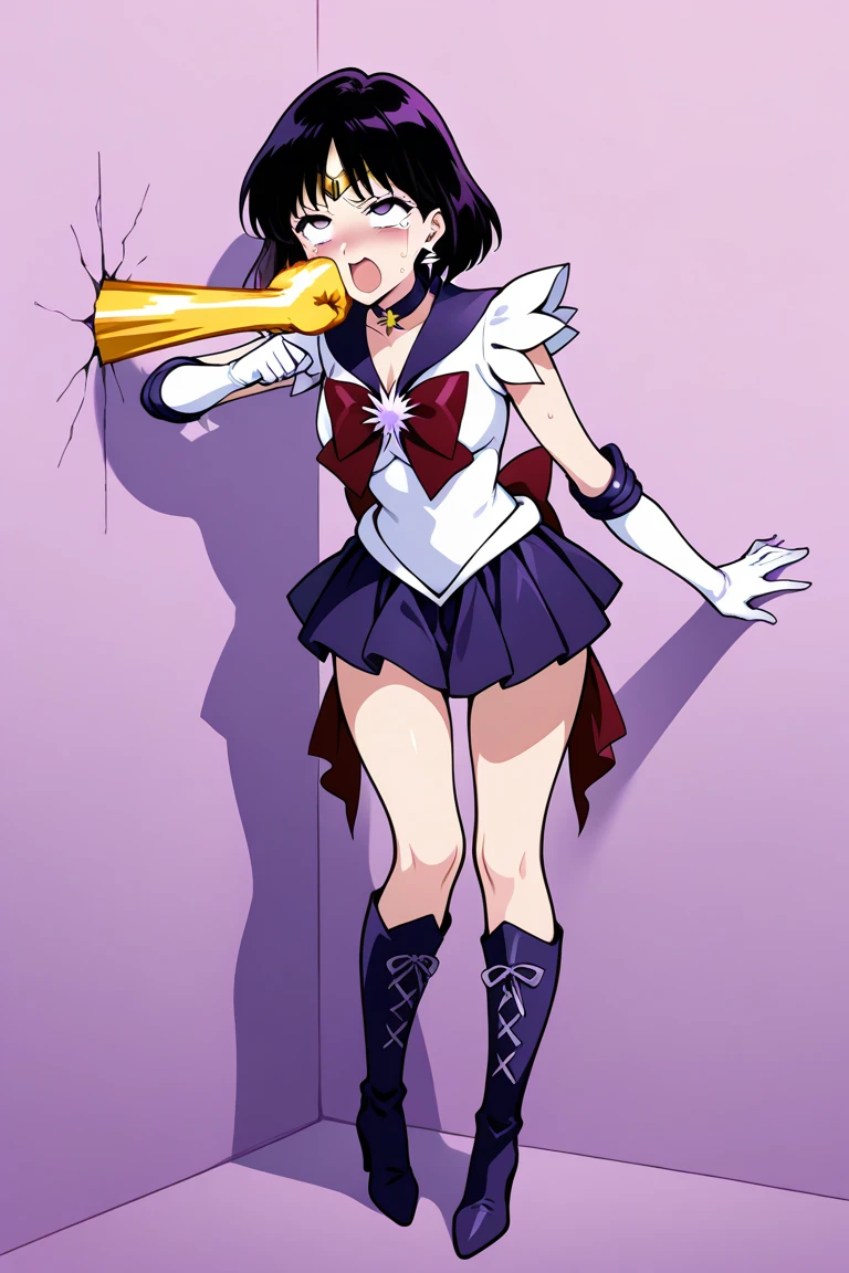curetwinkle, shiny skin, high quality, solo, 1girl, (magical girl costume,fur trim:1.6),(bubble skirt:1.4), ribbon,  BREAK (from below,cowboy shot,lighting forward:1.3), BREAK ,(stare at viewer with stern eyes:1.5),(bitting own lip:1.1),(angry:0.9),nose blush,(badmood:1.4),(steam:1.1),(sweat:1.1),(flying sweat:1.1), BREAK,on back,lying,pillow,bed,sleep assault,