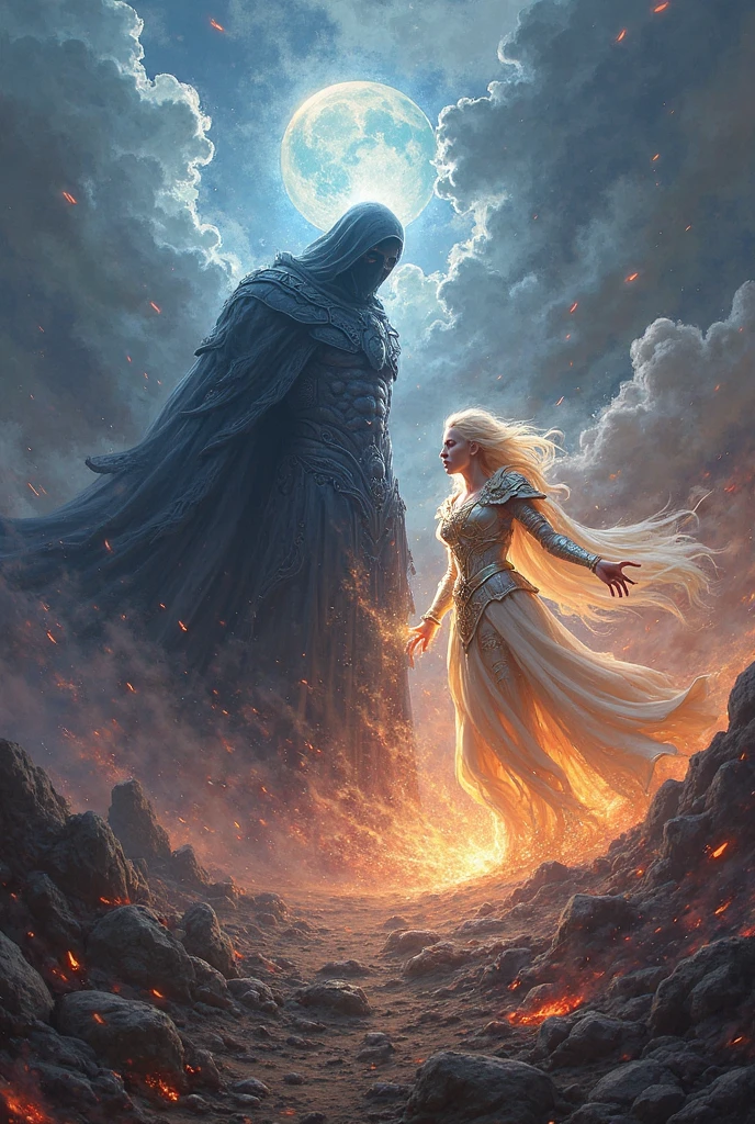 Create an image related to good and evil with 1000x1000 pixels