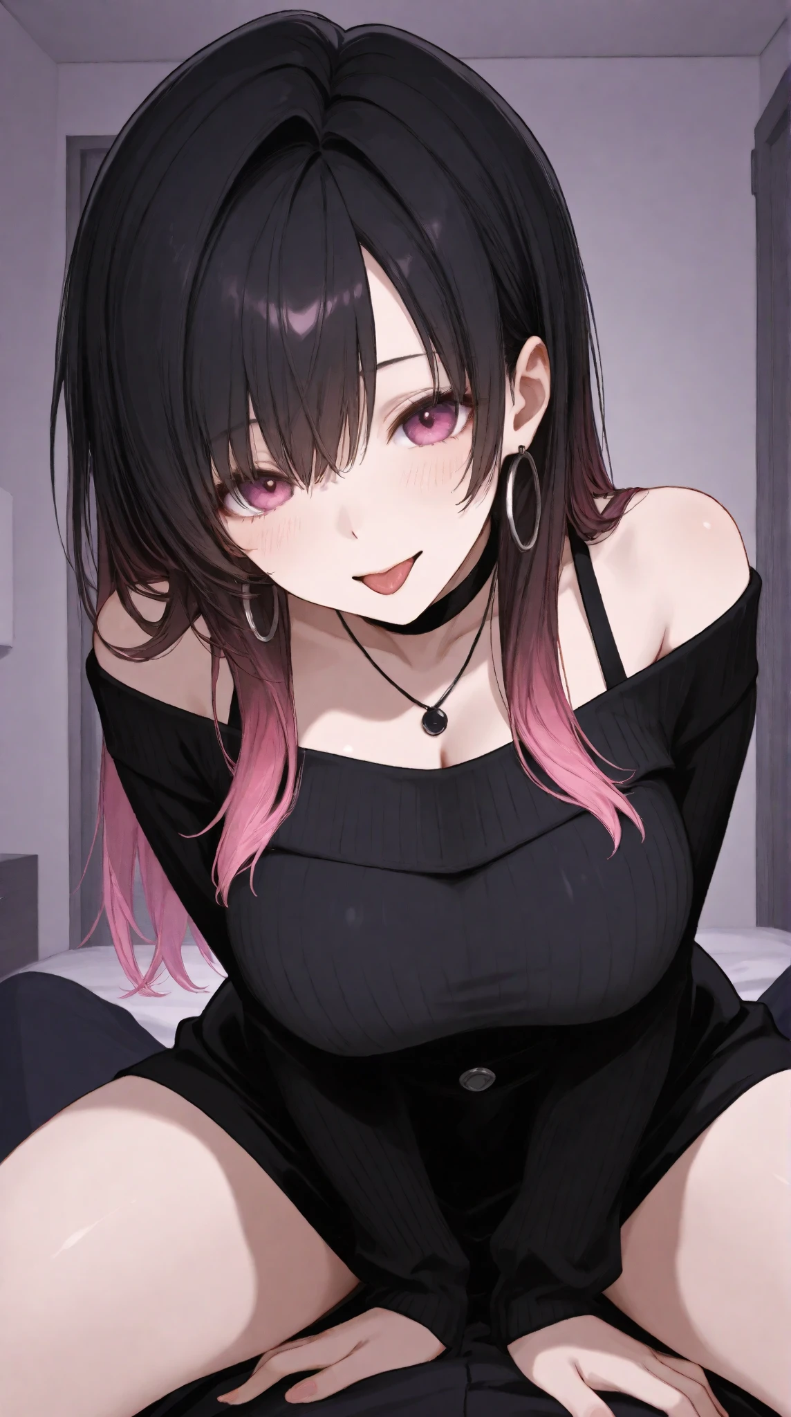 a mature anime girl open legs show,having sex,While they put their penis in that girl ,Satisfied face while they insert the penis