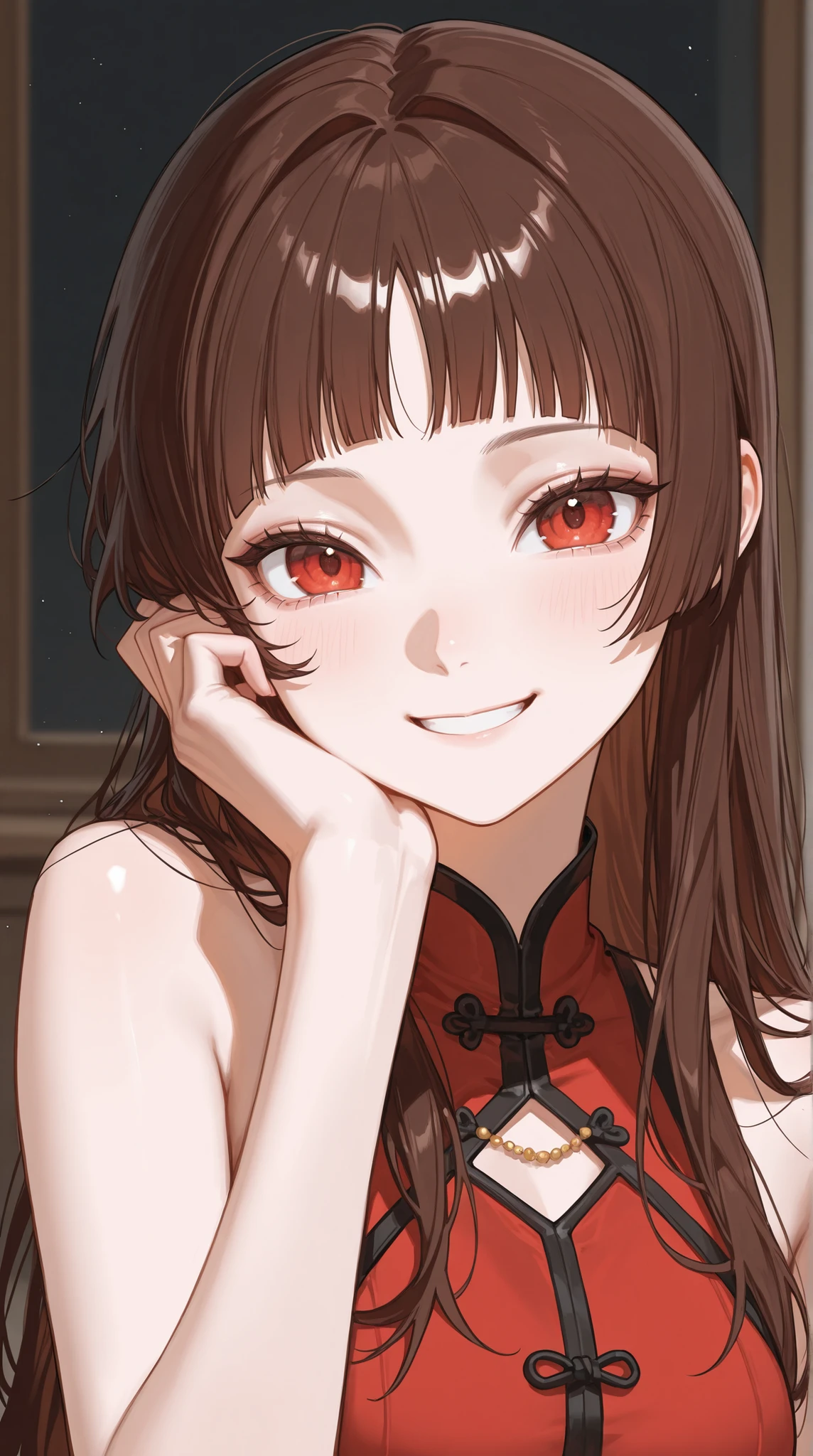 womanhood, Smile Yan, Cut the bangs diagonally, 
