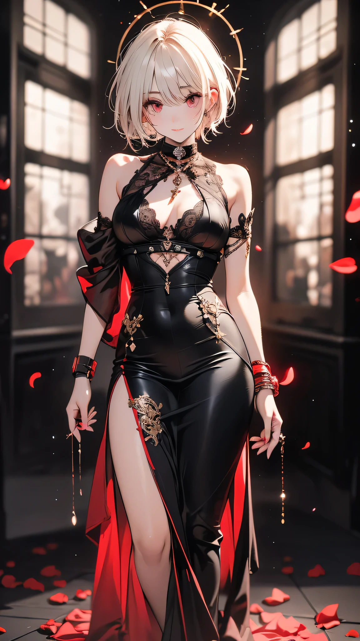 (beautiful detailed eyes,beautiful detailed lips,extremely detailed eyes,face,longeyelashes),(sexy detailed outfit),(short hair),(best quality,highres,masterpiece:1.2),(realistic,photorealistic,photo-realistic:1.37)