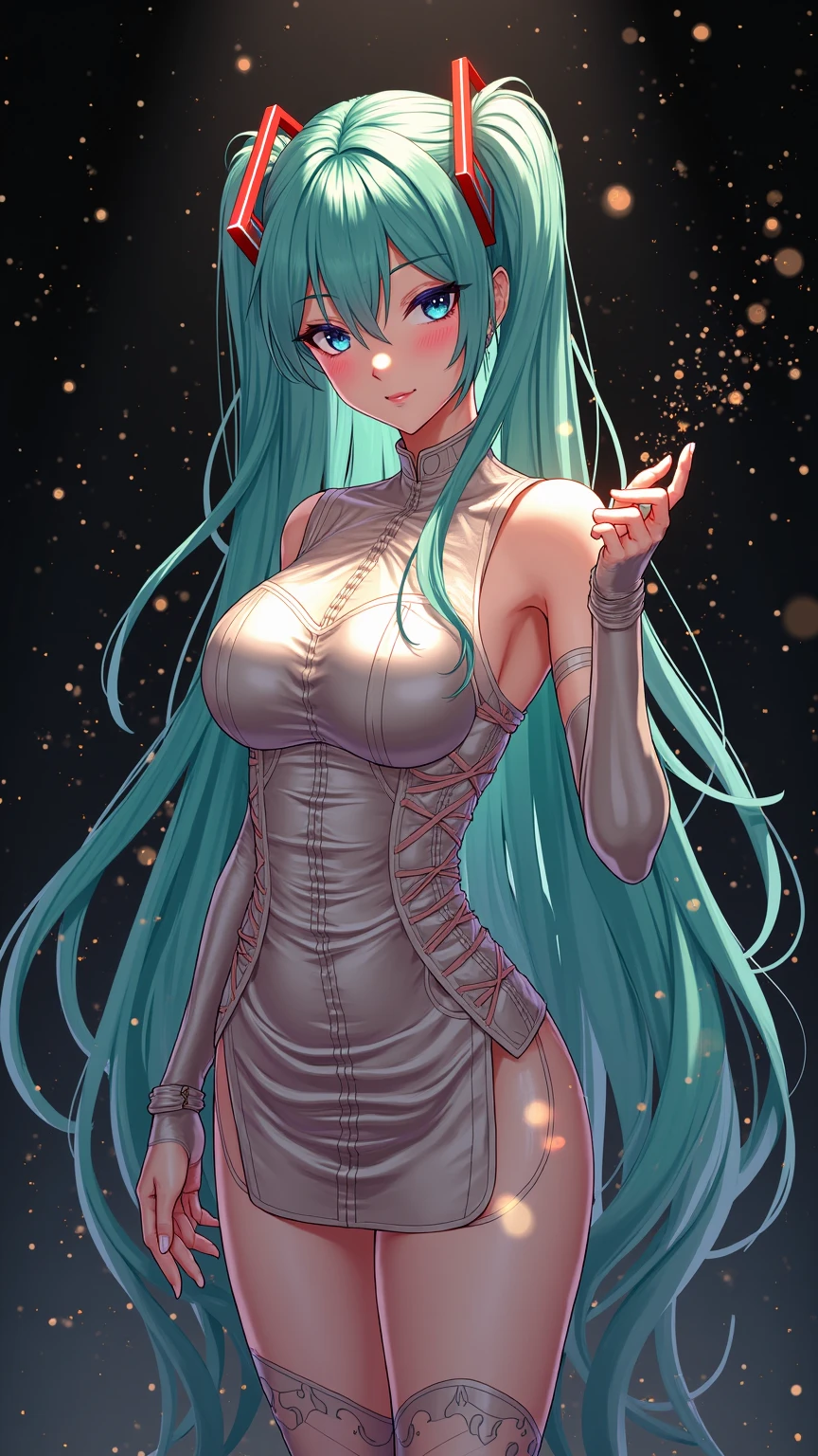 ((anime)),((animation)),game cg,in code geass style,(ponytail),(light blue hair:1.4),(purple colored inner hair:1.5),(((Orange eyes))),beautiful detailed eyes,Stylish glasses,moon face,evil grin,(Sleeveless one-piece long dress:1.5),(dress color White:1.5),garter belt,(slim),30 years old,girl,sexy,beautiful,gleaming skin,(Background is a ruins),extremely detailed CG,unity 8k wallpaper,caustics,super detailed skin,cinematic lighting,dynamic angle