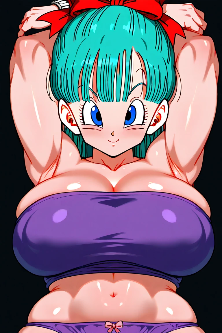 ultra detailed, masterpiece, best quality, solo, soft smile, light smile, Caulifla, Dragon Ball,
1girl, black eyes, black hair, long hair, sexy bunny costume, playboy, big breast, big ass, neck red moño, confused face expresion, sin imperfecciones, dibujo perfecto,