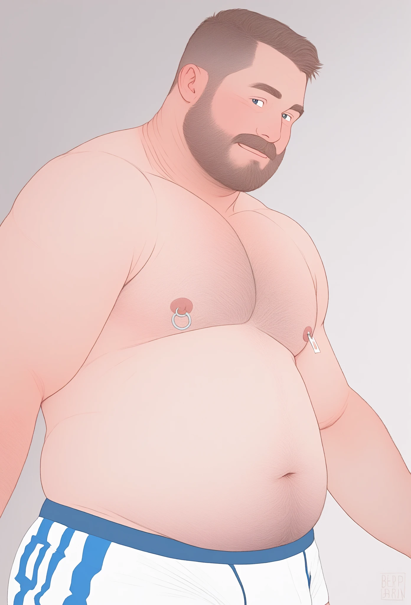   Only plump, chubby, extremely thick thighs, large belly, fat, age 50 years, muito barbudo, absurderes, hight resolution, 1male people, full body visible (wrestling Magazine covers:1.2), Yaoi(bara) , ), letras com textos escritos na lateral esquerda baixo. Uma  Ele tem uma barba enorme, He works as a janitor in the construction area, He wears a business uniform, suit, tie, dress pants, formal shoes, prescription glasses, ele fuma o seu charuto cubano, He is sitting with his legs open on construction materials, he only wears red or yellow swimming trunks he is sitting on iron beams, ele fuma Seu charuto, He wears a construction worker uniform, He is gesturing and talking to the viewer with his hands, muscular turkish construction worker, muito peludo, peitorais grandes e carnudos, regata, Generate an image of a middle-aged man facing the camera. He has a friendly and expressive appearance. His size is fat and overweight, sofre de obesidade e, Like many of us, he's a guy,has no hair and ]It possesses a variety of physical characteristics. He's wearing casual clothes, And his posture is confident. A imagem captura a personalidade e individualidade dele, ELE ESTA FELIZ, chains on the neck. muscular turkish construction worker, muito peludo, peitorais grandes e carnudos, regata.Many exaggerated squirts of semen come out of the glans of the penis), low angle view, with hands Gesturing with hands holding testicle with hand, gesticulando, expressando, ((genital Masculino glande peniana tamanho anormal, phallus size gigantic phallus super long phallus inclined fallen, dropped balls)), sensualizing with the hand on the crotch, Acariciando as bolas, ejaculando exageradamente, Gozando sem limites, Jorrando jatos de esperma da glande peniana, corpo muito suado, suor extremo no corpo. Big tongue laughing. Genital Masculino tamanho largo exagerado GG comprido e norme .Genital Masculino tamanho hiper longo, genital Masculino tamanho Gigantescos, genital Masculino tamanho anormal, , 50-y