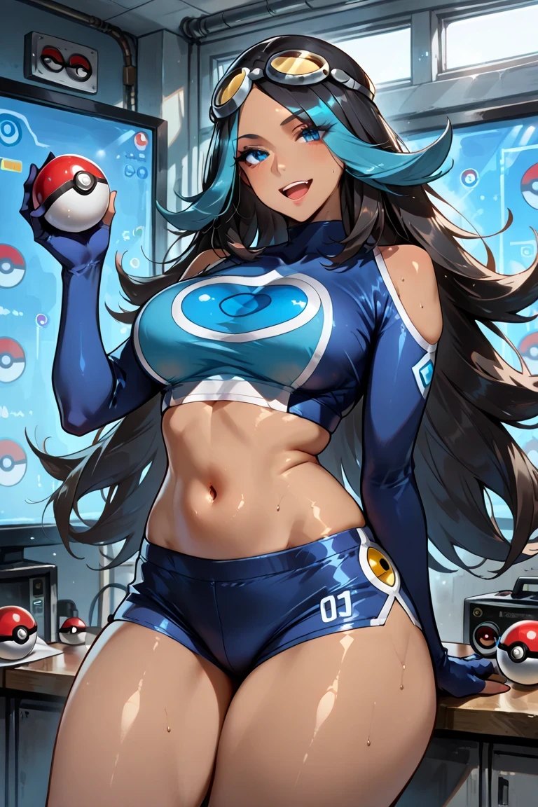 Pokémon、snow mountain、Pokemon Scarlet Violet、Grusha、solo、1 person、big tits milf、big tits milf、Napeyama Gym Gym Leader。absolute zero trick、Ice Pokemon Trainer、Her hairstyle is long, light blue, half-up, and has a yellow gradation.、Wearing a yellow sweater with distinctive shoulders、He wears a muffler decorated with monster balls raised to his mouth.、On his feet, he wears blue boots for cold regions.