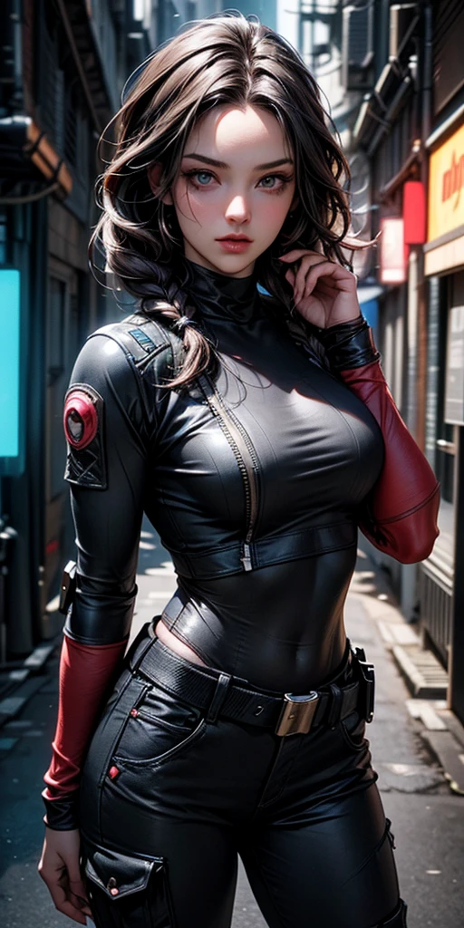 (1girl:1.3), 独奏, (((very vey very detailed face))),((very detailed eyes and faces))),beatiful detailed eyes,Body parts__,offcial art,Unified 8k wallpaper,ultra-detailliert,Beautiful and beautiful,big breasts beautiful,tmasterpiece,best qualtiy,primitive,tmasterpiece,ultra fine photos,best qualtiy,超高分辨率,photorealistic realism,rays of sunshine,full-body portraits,stunningly beautiful,,dynamicposes,delicated face,vibrant eyes,(from the front side), she is in a spider-man suit,cleavage:2,Red and black color scheme,arachne,Very detailed abandoned warehouse background,详细的脸,detailed complex busy background,untidy,opulent,milkyW,highly detailedskin,Realistic details of skin,Visible pores,Clear focus,volume fog,8k uhd,digital SLR camera,high qulity,filmgrain,White skin of the,photo-realism,lomography,A huge metropolis of the dystopia of the future, look from down,semi transparent