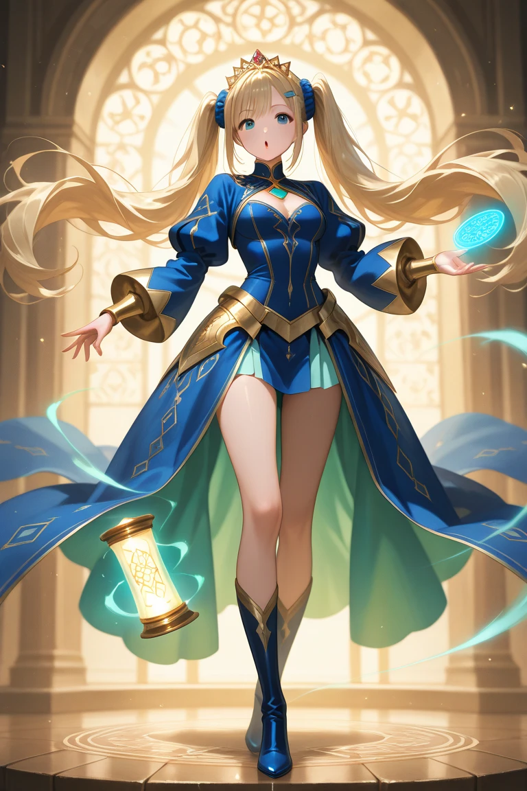 (masterpiece, best quality, extremely detailed CG, beautiful detailed eyes, ultra-detailed, intricate details: 1.2), 8k wallpaper, exquisite features, (1girl, solo: 1.4), long hair, striped hair, elf, aura, looking at the viewer, blue eyes, earrings, underwear, anklets, big boobs, arcane, blue flame, feathers, birds, magic surround, magic wands, magic balls, books, magic wands, magic balls, books, flying pages in the sky, magic array, magic array, spell, night, dark