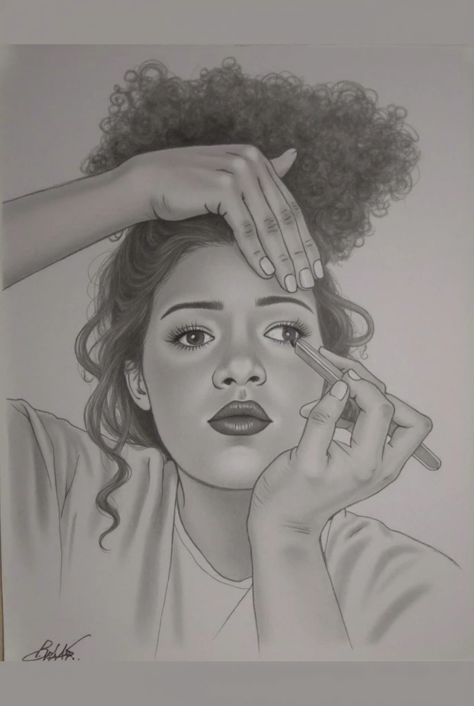 8k, mulher arafa de cabelo comprido segurando uma banana e sorrindo, imagem em preto e branco, realistic sketch, arte digital. @mariomaniacdude, desenhado com photoshop, imagem realista, imagem granulada, Retrato de garota da cerveja Madison, por Emerson Silva, filtro preto e branco, arte digital but photo, com filtros do instagram, fotografia de baixa qualidade, digital sketch, desenho de linha realista