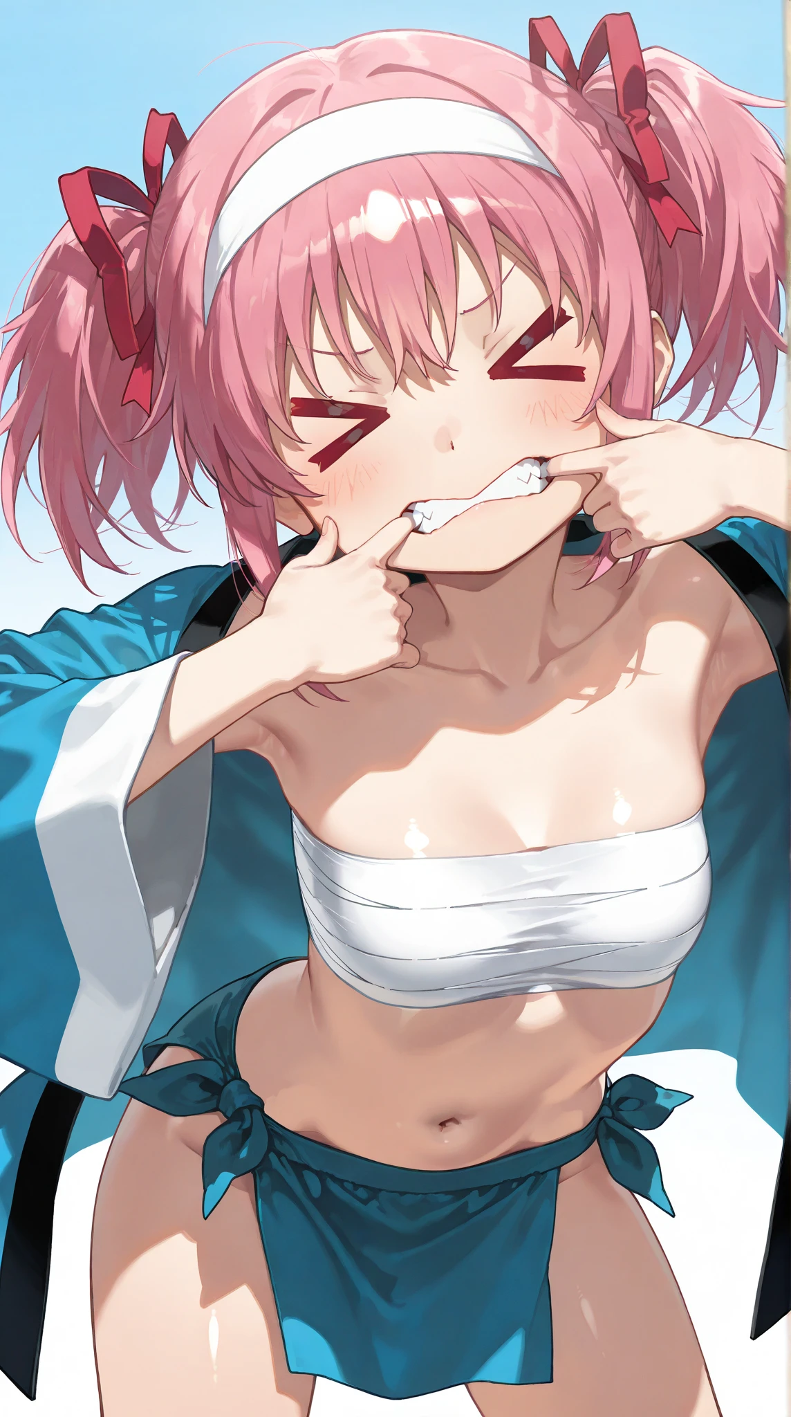 beautiful girl,pain,Bend,Hold your stomach,Torn clothes,Half naked,defeat,4K,8K,Highest quality