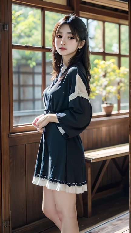 highest quality, masterpiece, Ultra-high resolution, (Realistic:1.4), RAW Photos, One girl, The most famous Japanese idols, Enjoying Mount Daisetsu, Wear winter clothes, A very cute face, just like a popular Japanese idol, ((Very beautiful big black eyes)), Very beautiful short black hair, Very beautiful long eyelashes, Very beautiful lips, Very beautiful skin, Very beautiful shoulders, An innocent smile, Dynamic Pose