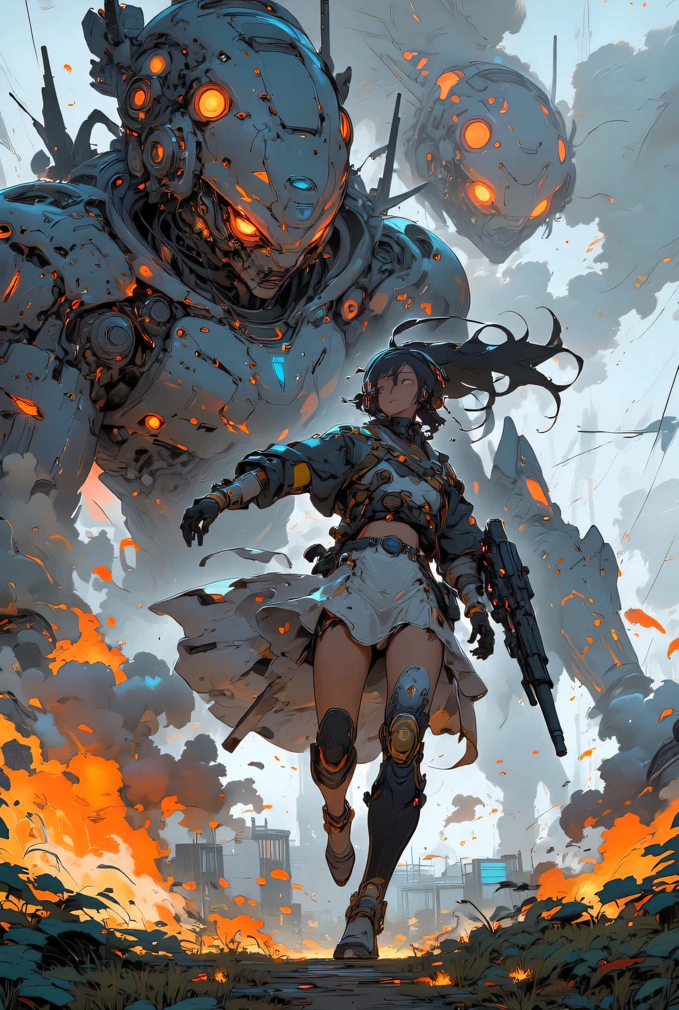  [sci-fi],4k,8k, very beautiful,(Ultra flat, Flat Shading), Honors Type, Really blushing, ears old, high school girl, from above,(angry)((Wearing a checkered pleated mini skirt:0.8)), (Shine in a silver dress)MAGNACARTA(Kim Hyung-tae's character)((straight long hair:1.3))((very short hair:1.3))(from behind:1.2)((futuristic mechanical jacket))Glasses,Sweaty healthy body,Megastructure,((cyber punk))(SF body suit),mechanical headgear,futuristic mechanical headphones,(high heel long boots)Gun holder on the thigh,shed tears,ornament,weapon human,(clenched teeth)(Holding a big sci-fi rifle)Mesgaquismiles, ((very very big :0.8))((Panties are visible:1.5))((lace lingerie,Shiny satin Silver and black panties))((full back panties:1.2))(underwear aside:0.9)(from behind)(ass focus)((from below)), Ultra-realistic, early morning, Breeze Skirt Lift, (Spread your legs:1.0),running,walking,salute,pinup((looking down))fighting big machines((Fighting in the grassland with a giant mecha))
Blake
Captured in mid-stride, six pack abs,a lone figure emerges from the smoldering ruins: a young female cyborg with piercing blue eyes, ((Very very big breasts, J cup bra))(very very Wide Hips:1.1)The desolate alien battlefield stretches behind her, littered with twisted metal and shattered debris. Her gaze is fixed ahead, eyes blazing with determination as she surveys the devastation,
scene scene,score_9, score_8_up, score_7_up, Smiling. Angle view. Bird's-eye view.(cowboy shot)