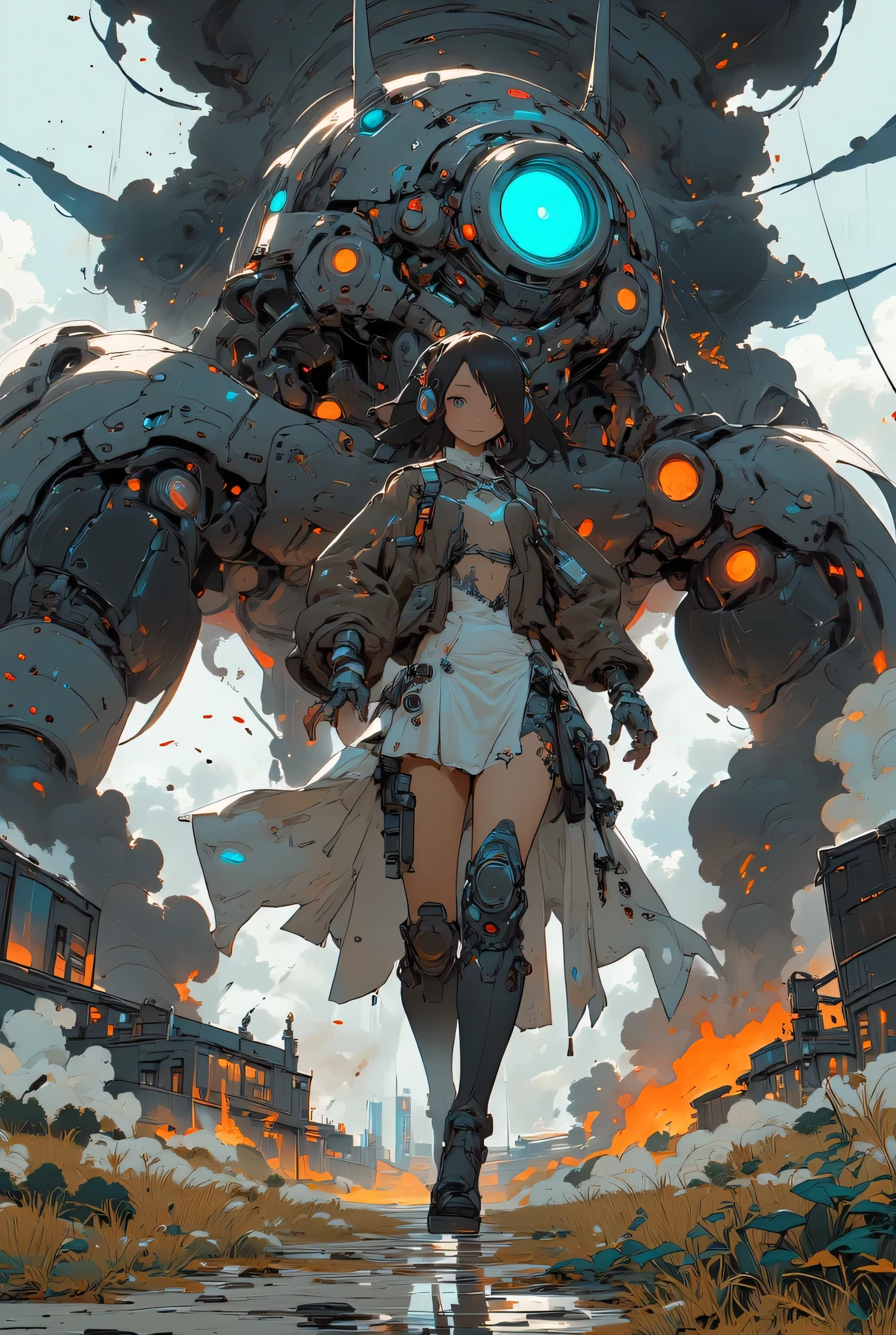  [sci-fi],4k,8k, very beautiful,(Ultra flat, Flat Shading), Honors Type, Really blushing, ears old, high school girl, from above,(angry)((Wearing a checkered pleated mini skirt:0.8)), (Shine in a silver dress)MAGNACARTA(Kim Hyung-tae's character)((straight long hair:1.3))((very short hair:1.3))(from behind:1.2)((futuristic mechanical jacket))Glasses,Sweaty healthy body,Megastructure,((cyber punk))(SF body suit),mechanical headgear,futuristic mechanical headphones,(high heel long boots)Gun holder on the thigh,shed tears,ornament,weapon human,(clenched teeth)(Holding a big sci-fi rifle)Mesgaquismiles, ((very very big :0.8))((Panties are visible:1.5))((lace lingerie,Shiny satin Silver and black panties))((full back panties:1.2))(underwear aside:0.9)(from behind)(ass focus)((from below)), Ultra-realistic, early morning, Breeze Skirt Lift, (Spread your legs:1.0),running,walking,salute,pinup((looking down))fighting big machines((Fighting in the grassland with a giant mecha))
Blake
Captured in mid-stride, six pack abs,a lone figure emerges from the smoldering ruins: a young female cyborg with piercing blue eyes, ((Very very big breasts, J cup bra))(very very Wide Hips:1.1)The desolate alien battlefield stretches behind her, littered with twisted metal and shattered debris. Her gaze is fixed ahead, eyes blazing with determination as she surveys the devastation,
scene scene,score_9, score_8_up, score_7_up, Smiling. Angle view. Bird's-eye view.(cowboy shot)