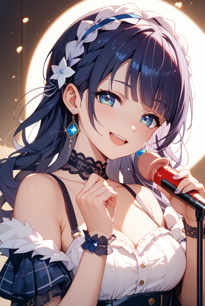 handjob,side view,eye-level shot,face focus,open mouth,tongue out,cum on tongue,lick,(1girl,Beautiful 16 year old girl),((Slender,Small breasts,Baby Face,Small face,)),looking at viewer,Black Hair,bangs,two side up,Gray Eyes,Drooping eyes,slit pupils,narrow eyes,Sheer black and sky blue negligee,Sexy Lingerie,Beautiful and detailed anime art,Mischievous smile,Dimly lit room,Simple Background,Gray background,Low lighting