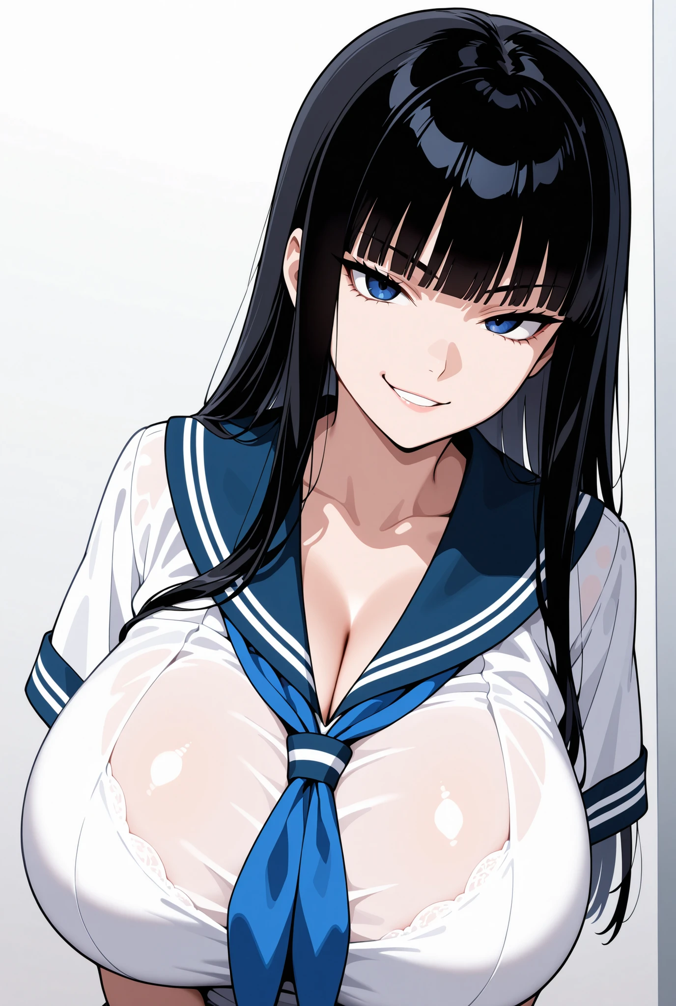 1girl,best quality, masterpiece, ((saten ruiko)), looking at viewer, long black hair,anime coloring, school uniform, serafuku, open mouth,(large breast),huge breast,big tits,wide tits,busty,Slender,skinny body,((shirt lift)),show off bra,(color bra:1.2),Toned body,Thin limbs,sweat,breath,blush,Grin,Estrus,from above,huge breasts,large breasts,,,, perfect body,floox style, rating_explicit, floox style, high resolution,,, expressiveh,, perfect anatomy, masterpiece, 独奏, naughty face,,,, , ,, big tits,cleavage,detailed eyes, indoors,close-up,  breasts focus,round breasts,blush,Slim figure,grabbing breasts,My chest is crushed by being grabbed,pov hands,((breast grab)),Ecstatic expression,Mouth open,Sticking out tongue,saliva,A melting expression,Have patience,(Chest-rubbing motion),(My chest is shaking:1.2),Breast shaking,peek bra, clothed bra