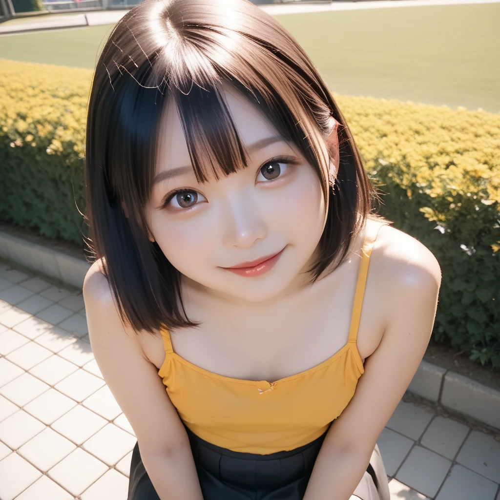 Best picture quality (8K, high resolution, Masterpiece: 1.2), super detailed, 215 Short Hair, 16-year-old woman,
situation: At a goldfish scooping stall、A woman is trying hard to scoop up goldfish.。
detailed:
angle: Goldfish floating in a goldfish scooping tank、Close up of woman's concentrated expression。
atmosphere: The joy of catching a goldfish、Capture the frustrated expression when you fail。
background: Lanterns from food stalls、People gathering around the aquarium々Silhouette of。
, random cute pose ,big eyes ,Puffy eyes , Heart Pupil, blush , huge shy smile , salute