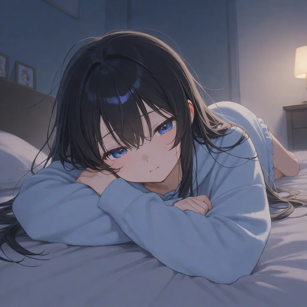 Photorealistic、Highest quality、Highest Resolution、Highest quality、８Ｋ、1人のBeautiful woman、Beautiful woman、Beautiful woman、morning、Just woke up、Waking up、Looks sleepy、in bed、good morning、
