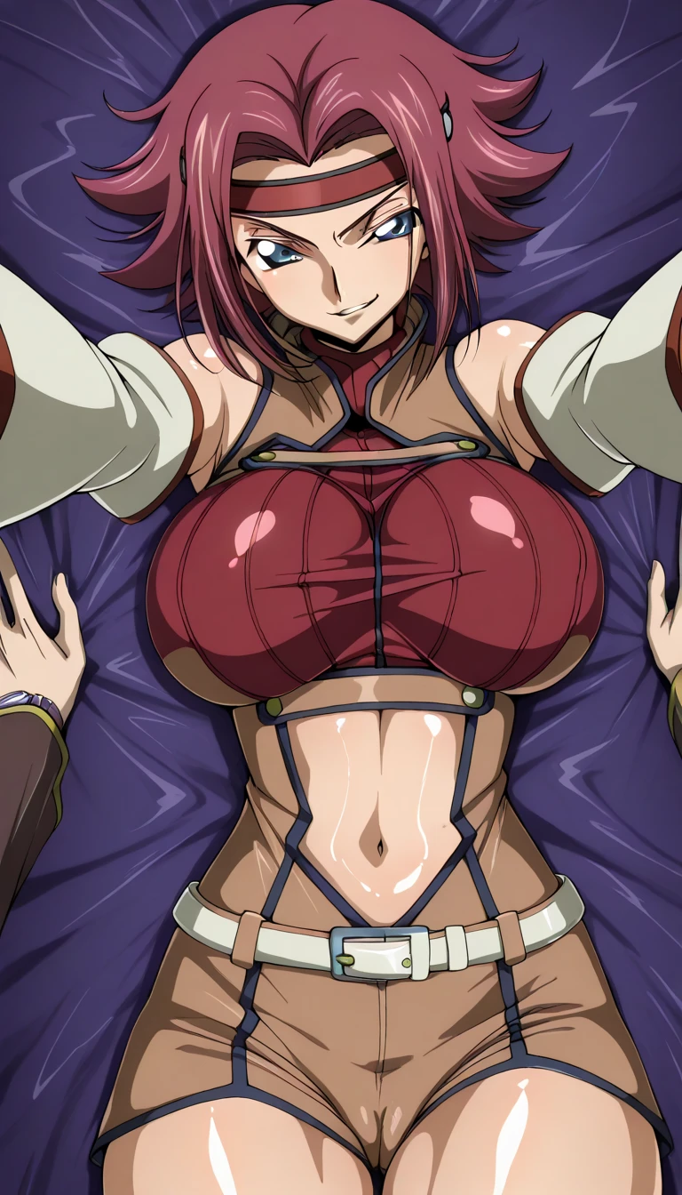 One side of the dress is torn at the chest、Dust cloud、tits、Nipples fully visible、receive damage from an attack、anime、((Battle scene in the ruins))、blush、Line art、Pencil drawing、Braid、dress、Red Hair、Light blue eyes