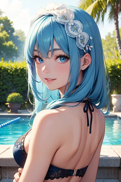 cute anime girl,light blue hair,detailed eyes,detailed lips, cheerful expression, vibrant colors,soft lighting, anime style,fantasy background,playful pose,beautifully illustrated, vtuber, naked, masturbation, nude, orgasm