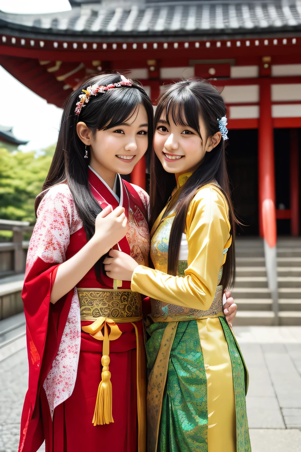 anime girl in traditional costume
