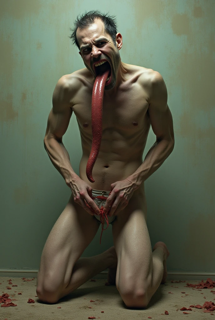 (Realistic)), (masterpiece, top quality, best quality, ), very detailed, short hair, handsome korean boy, pectorals, abs, ((puffy nipples)) , ((swollen nipples)) , (((nude))) , (( penis)) , ((ultra photorealistic, ultra reality)) ,  large penis, glans, frenulum, anus, butthole. (orgasm face:1.3), (looking pleasured:1.3) (nsfw), lying, open legs, arms up, struggling, dominated, (bind:1.3), (tentacles_optimize:1.5), huge tentacle in ass, (achieve anal penetration). (cum dripping from penis:1.2) (cum on legs) (cums on chest) (bukkake) (cum overflow) (excessive cum) ,((tentacles in mouth)) , ((tentacles in ass , tentacles in anus_) , around tentacles groping him ,(photorealistic:1.5), Muscular, (masculine), ((lewd)) , (pubic hair) ,(slut), huge dildo, bound, bdsm, bondage, huge , (((full nelson))) ,ultra photorealism, ultra realism , Realistic, Masterpiece, Intricate details, Detailed background, Depth of field