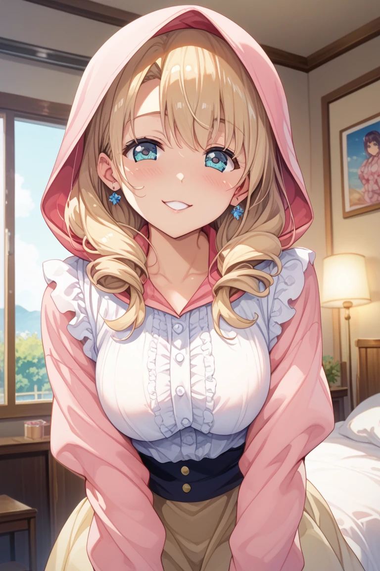 masutepiece,Best Quality,(Absurd realistic structure details),(High resolution complex and detailed text quality),(High-resolution microstructure、High poly 3 boobs boobs boobs boobs boobs D rendering correction),Methods of geometry,Careful explanatory anatomy,
BREAK,
1 beautiful girl, girl with, (Cute:1.5),(Chibi:0.5),(kawaii:2.0),(Lori:2.0),(12 year old girl),(large full breasts:1.65),(Ahoge,High Ponytail,Blonde hair, blue bow, Green eyes,eyebrows visible through hair,side locks,Parted bangs,Long hair, Hair Flower, Hair Ornament, Big ribbon in the hair, Curly hair,Bow:1.4),:D,(Angel,White feathers, one white winged, Angel wings,Spread wings, Glowing wings),pitt \(??? Icarus\),gleaming skin, Clear skin, shining beautiful skin, Open mouth,Smile, Solo, tusk, Upper teeth,(long eyelashes, Double eyelids:1.2),Solo,gleaming skin, Clear skin, Beautiful skin,(best quality face),(Top quality glowing eyes),(The best smile,Doya face:1.45), BREAK (Pink Theme:1.4), (Vivid colors:1.3), (bear ear hooded pajamas:1.45), hugging a teddy bear, Sparkle effect, random colored petals, Many petals, Fluttering petals, prismatic effects,
BREAK,(morning), inside in room,Gothic bedroom, a canopy bed,huge window,naked girl poster,coke,on back, tusk, Open mouth, Looking away,depth of fields,
BREAK,wakame,wakame,wakame,(Cowboy Shot:1.4),
BREAK,(Blurry background:1.3),(absurderes, hight resolution, Super Detail Art),cel shading,Clear Color, Lonely optical effect, Beautiful pictures, Bright glow, mystic atmosphere,(Close-up of girl:1.1), Mystical light particle effect,manga influence, clean line drawings,