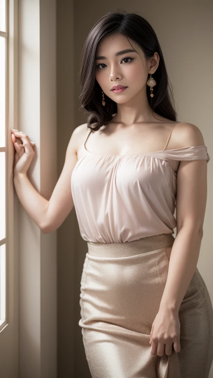 （（Cream hair color、砂浜でsmileで撮影:1.4））、Sleeveless、Outdoor shots、Cute clothes、Tie your hair、Cream hair color、Leather Belt、Her huge breasts are obvious even through her clothes..、Small earrings、Light brown hair color、Tie your hair:1.4））、Shiny Hair、Light beige hair color、Background Blur、Braid only the front hair、Light brown hair、｛｛Cowgirl Shot｝｝、（（Close-up shot from the waist up、Big Breasts:1.4））、Big Breasts、にっこりsmile、Silk clothing、服からでも分かるBig Breasts、Braid only the front hair、Cowboy Shot、A gorgeous white collared silk shirt and a brown skirt、Elegant attire、Luxury Bags、素敵なsmile、（（Revealing clothing））、Full body photo、ring、Short skirt、Tuck your hair behind one ear、Silver Necklace、smile、 Elegant ponytail、Caustics、Highly detailed photos、Very beautiful and ideal short hair、Big Breasts、Super no makeup、(8K、RAW Photos、Highest quality、masterpiece:1.2)、(Realistic、Realistic)、1 Girl、((Big Breastsショートヘア、Looking into the camera:1.4))、Hair blowing in the wind
