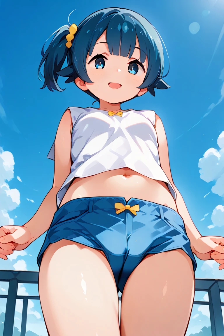 (melhor qualidade: 0.8) (NSFW), Masterpiece_ilustration, pata de camelo, ((cameltoe:1.2), pernas abertas, heaven_background scenery, Sharp_foco, Menina, somente, adolescente, Longas_loiro_cabelo, Branco_colarinho_Vara_camisa, Longas_Mangas_Rosa_camisa_externo, Branco_curto_saia, Rosa_gatinho_gorro, Branco_Roupas para as pernas, azul_olho, Big_seios, sem brilho, Peito Inferior, lactation, Wet