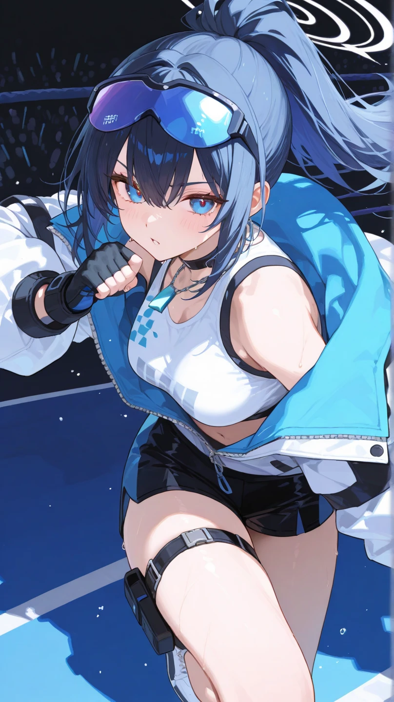 (whole body),1 girl, alone, smile, Open your mouth, angelMagicalClothes，blue eyes，Black Hair，Long Hair，白のスクールSwimwear，one piece_Swimwear, elbow_gloves, Knee-high socks，boots，1 girl, masterpiece, high quality, 最high quality,  beautiful背景, Particles of light, Light of the sun, Dramatic lighting, outside, Shiny, Realistic, 最high quality, Very detailed, Get used to it, scenery, beautifullyて細かい目, Thinning hair，whole bodyショット，((Very detailedな背景)), ((Cowboy Shot,Dynamic Angle))，1 girl,(Shiny肌:1.3),(beautifully濃厚な肌),(Thinning hair), masterpiece, high quality, High resolution, Confused,(beautifully、beautiful:1.2), beautiful手, (4K), 8k, Perfect balance,(Very detailedな CG Unity 8k 壁紙), Perfect hands, Embarrassing, Intricate details,Written boundary depth,Professional photography, Bokeh, High resolution, Sharp details, 最high quality, Thick thighs,