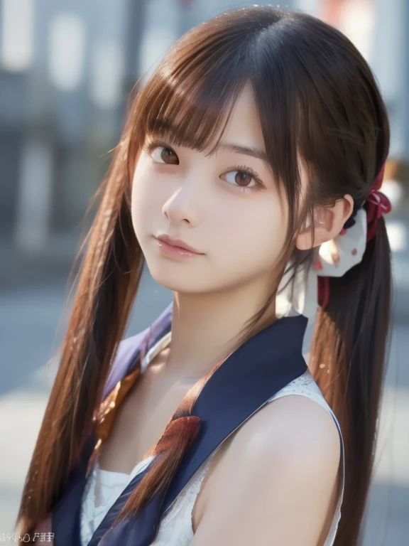 Brown hair、Braided hair、Ecstatic look