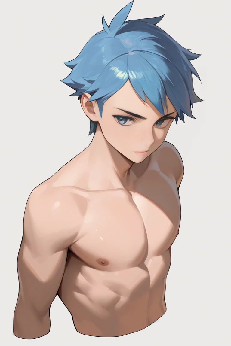 Sima, blue shin, cat ears, boy, man, strong body, detailed musculs, naked torso,
<lora:Sima:1>,
(masterpiece,detailed,highres),