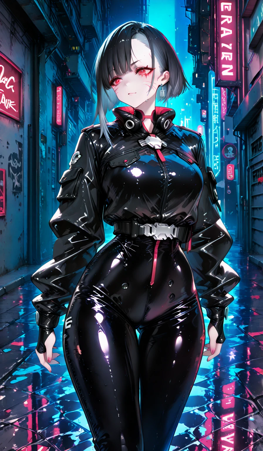Latex battle suits, nun