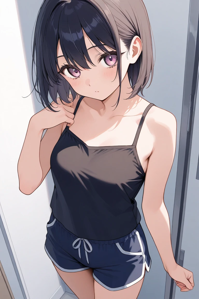 Black hair twin tails、tits、bath