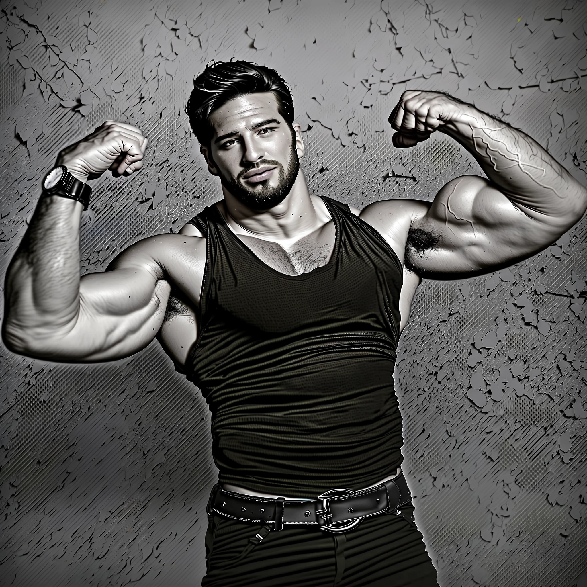 Solo Swoll, super buff and cool 18-year-old fuckboy bodybuilder, embodying the perfect fusion of Stetson Wood and Spencer Boldman with long hair, pecs swelling with arrogance, exuding masculinity and confidence, Enhanced with HDR technology, this image depicts a true masterpiece, flawlessly rendered anatomy, 4K resolution, upper body closeup in the style of Muscular Development Magazine, outdoor lighting, real shadows and reflections, +((best quality, ultra-detailed),(beautifully composed, stunning),unique perspective) photographer: Luis Rafael, furiousfotog, Micheal Anthony Downs, Gilles Crofta, Ulrich Oehmen