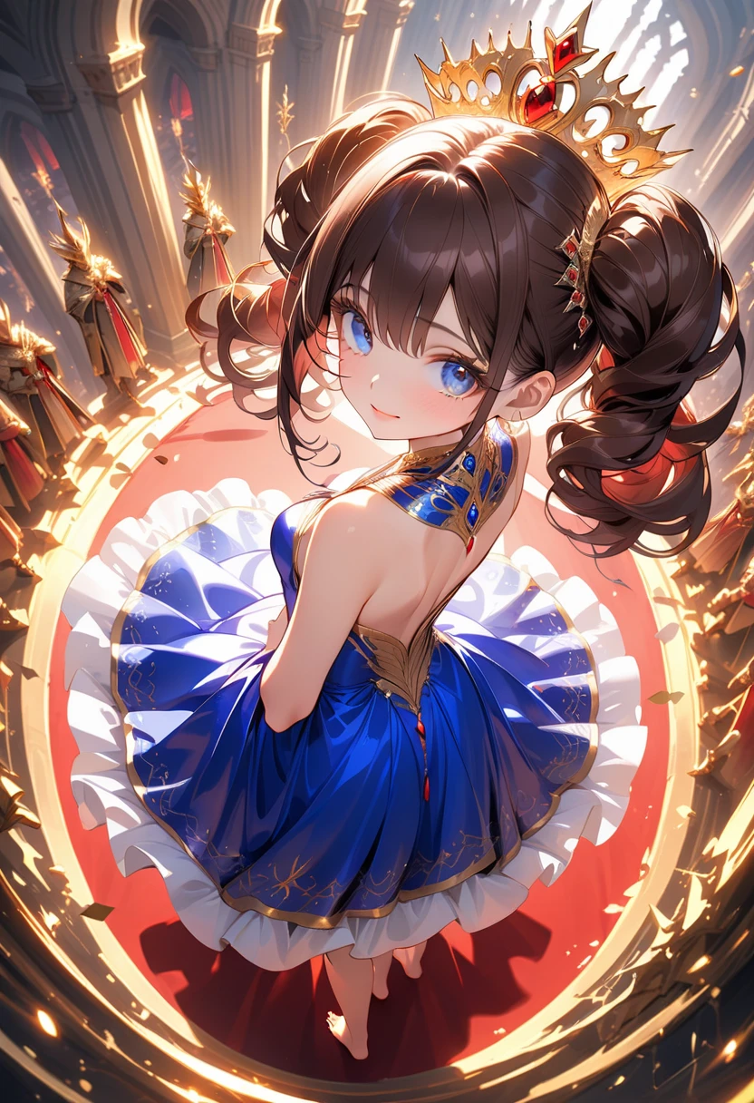 top-quality、lighting like a movie、Woman dancing at a ball、skirt rift、wind lift、Eyes from below、Panchira、Small panties、