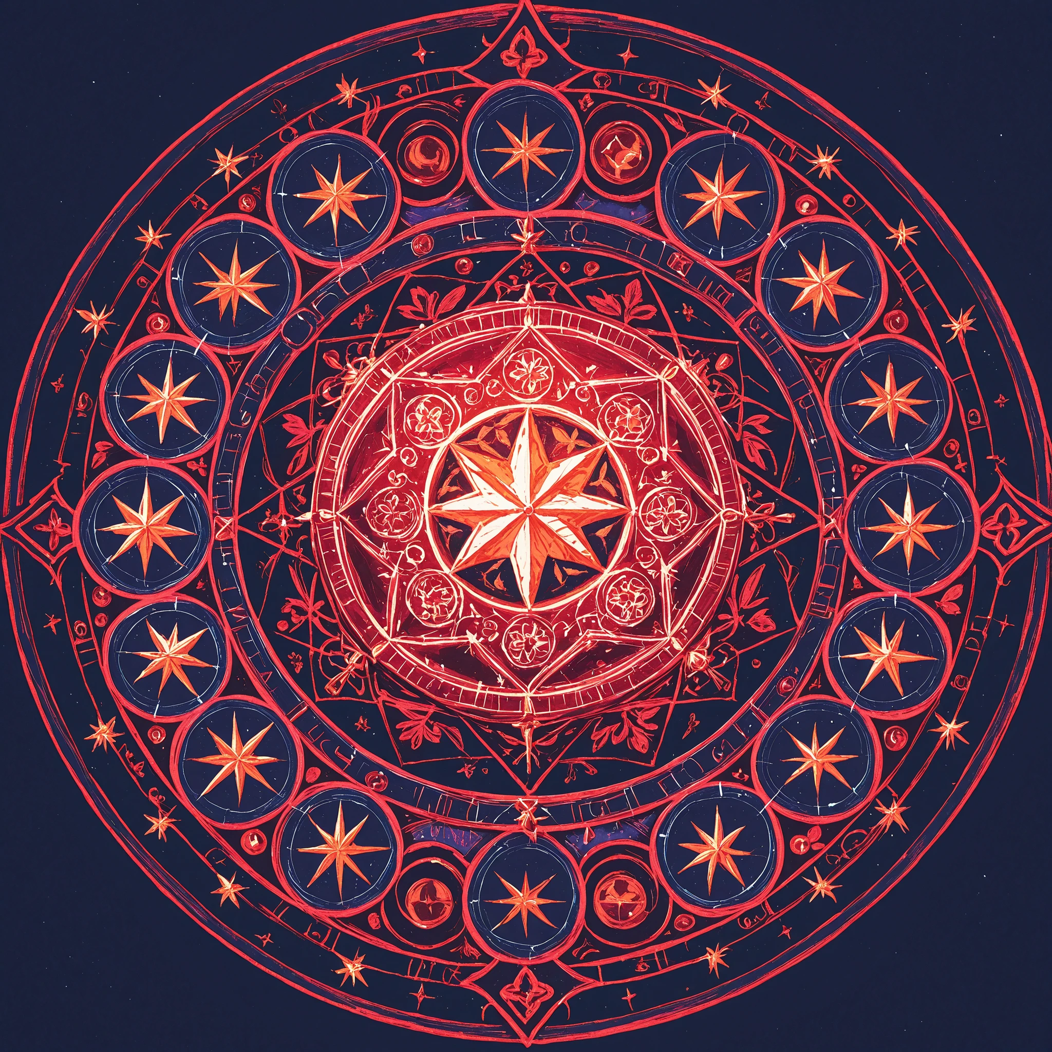 The Star Cluster Jewelry Box in a harmonic mandala composed of items from nature