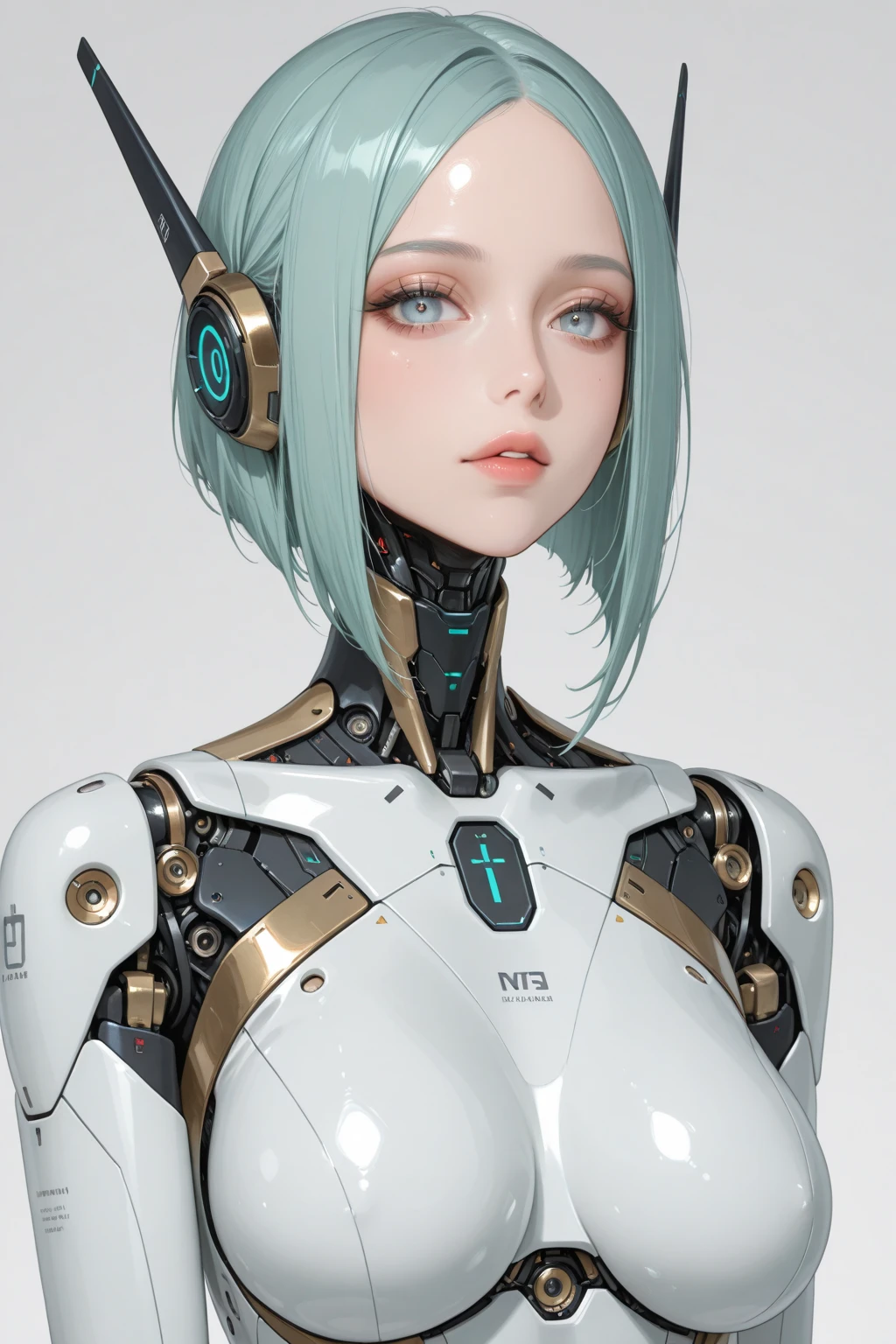 (8K、RAW photography、top-quality:1.4、A high resolution:1.4、tmasterpiece:1.4)、(hyper realisitc:1.4)、1girll、hentail realism、The ultra-detailliert,closeup cleavage、Floating hair、Soft light、full bodyesbian、85mmレンズ、f/1.4、profesional lighting、Luminous Particle:0.8、Transparency、one-girl、Curly high ponytail girl,Gray hair,cyber punk style,afofuturism,holographic projections,neonlight,Mechanical heart,Mechanical wings,Technological buildings in the distance,tmasterpiece,A high resolution,8K,Very graphic impact,The brush is clear,Full of detail,Vivid eyes,Delicate face
